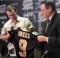 Drew Brees Signs with Saints 2006